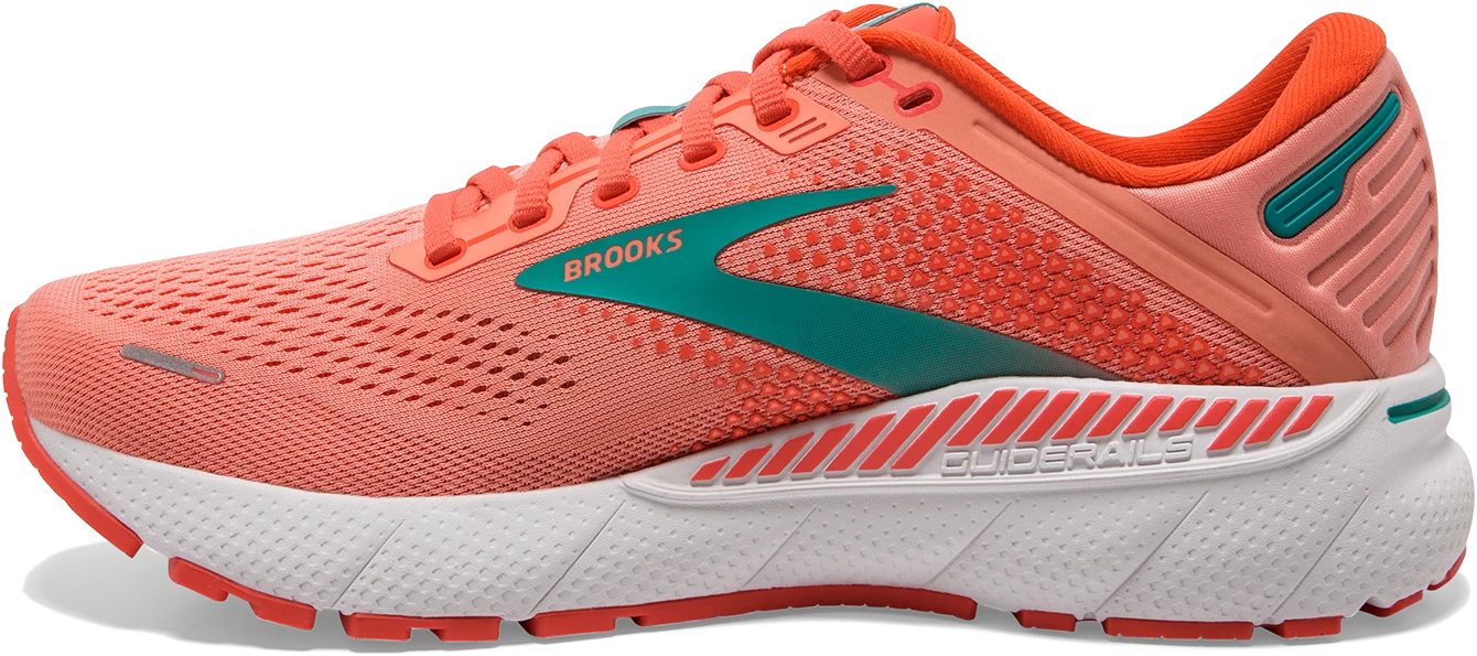 BROOKS Women’s Adrenaline GTS 22 (680 - Coral/Latigo Bay/White) 4 BROOKS Women’s Adrenaline GTS 22 (680 - Coral/Latigo Bay/White) - Image 2