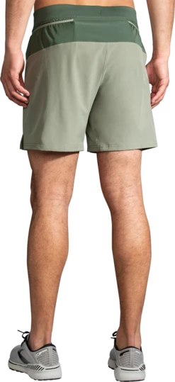 BROOKS Men's Sherpa 7" 2-in-1 Short (315 - Pebble/Dark Pebble) -Brooks BCC2A12F 0CCF 4A58 8872 30C21B8FC3BA