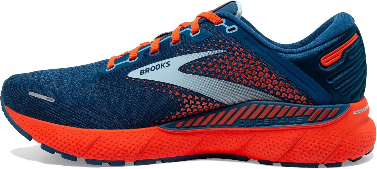 BROOKS Men's Adrenaline GTS 22 (404 - Blue/Light Blue Orange) 4 BROOKS Men's Adrenaline GTS 22 (404 - Blue/Light Blue Orange) - Image 2