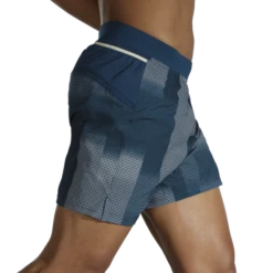 BROOKS Men's Sherpa 7" Short (406 - Indigo Rush Altitude Print) -Brooks DD236355 4F83 4A8B 94E7 5464F96FDDBF