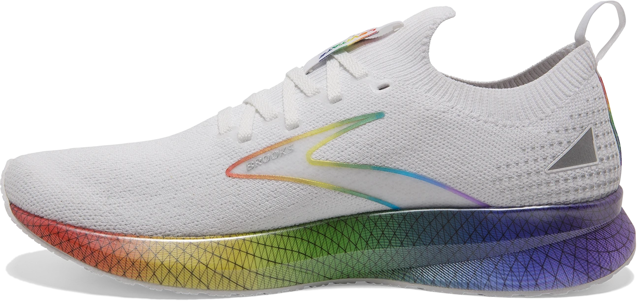 BROOKS Men’s "Love Moves" Levitate Stealthfit 5 (197 - White/Oyster/Multi) 4 BROOKS Men’s "Love Moves" Levitate Stealthfit 5 (197 - White/Oyster/Multi) - Image 2