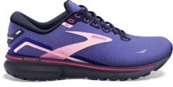 BROOKS Women's Ghost 15 (469 - Blue/Peacoat/Pink)
