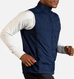 BROOKS Men’s Shield Hybrid Vest (439 - Navy/Icy Grey) -Brooks E9A9C4FC 410D 4E2E 877C EA7F73E986B4