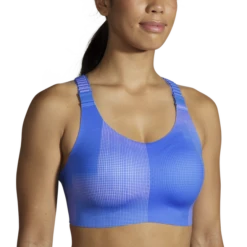BROOKS Women's Dare Racerback Run Bra 2.0 (461 - Bluetiful Altitude Print) -Brooks EC651655 583A 42E9 B83C 0AB2BB004A46