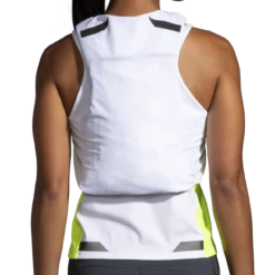 BROOKS Women's Run Visible Convertible Jacket (134 - White/Asphalt/Nightlife) -Brooks F3517DE6 93E8 45C7 A9B3 E840F708956F