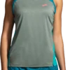 BROOKS Women's Sprint Free Tank 2.0 (367 - Dark Pebble/Lagoon/Nile Green) -Brooks F5165A23 68EC 4849 97B7 E62C06608CF3