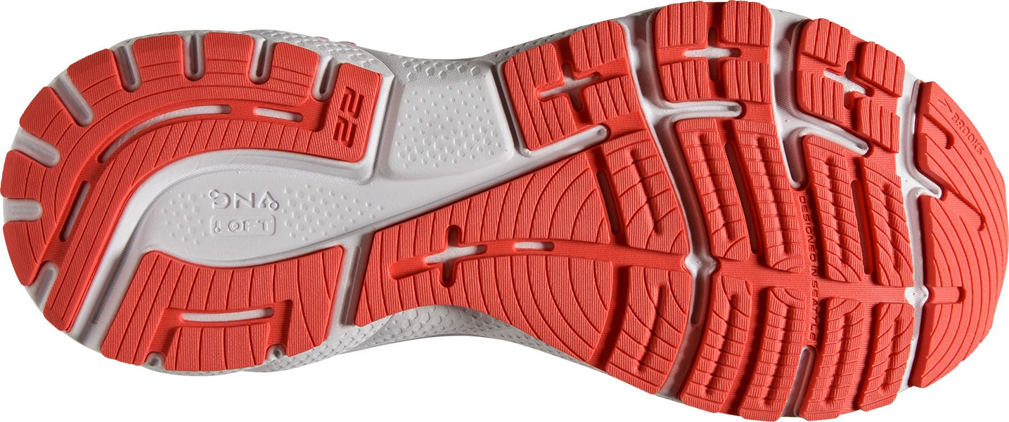 BROOKS Women’s Adrenaline GTS 22 (680 - Coral/Latigo Bay/White) 8 BROOKS Women’s Adrenaline GTS 22 (680 - Coral/Latigo Bay/White) - Image 6