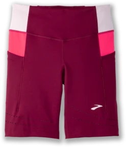 BROOKS Women's Method 8" Short Tight (633 - Razzmatazz/Quartz/Hyper Pink)