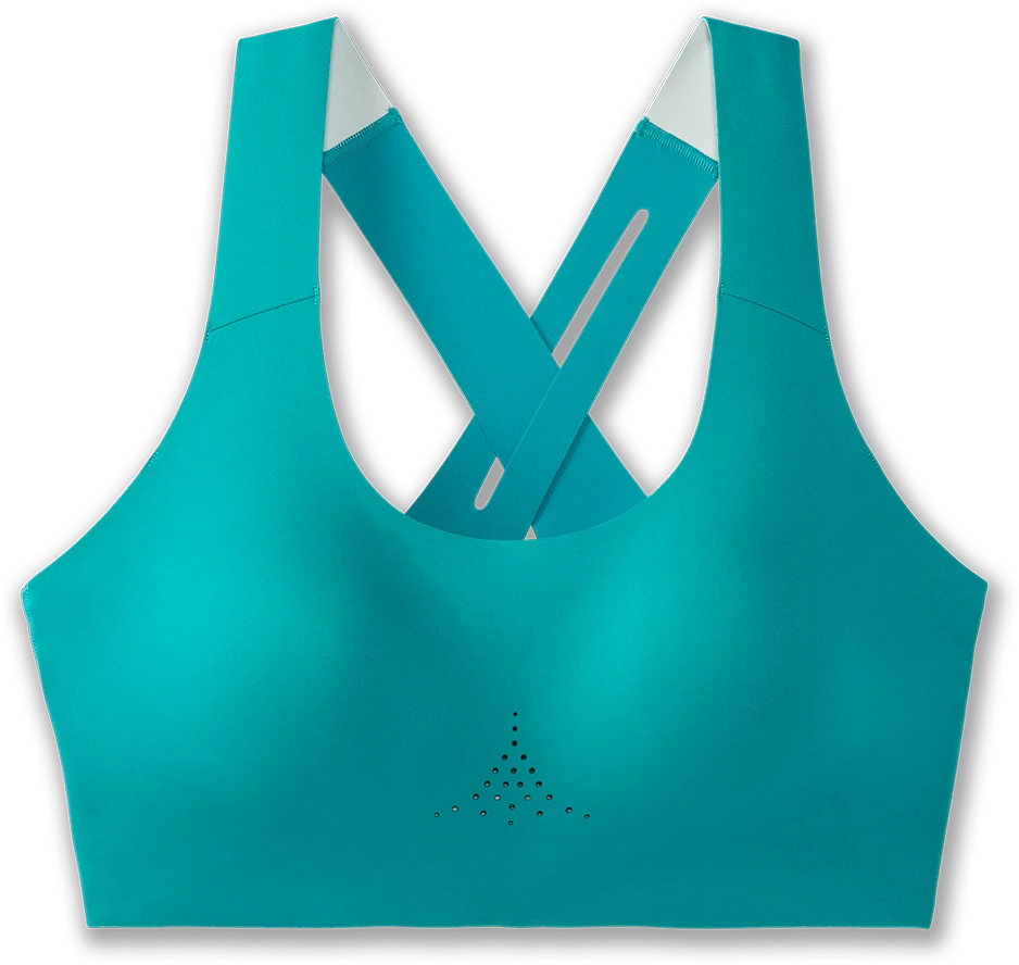 BROOKS Women's Dare Crossback Run Bra 2.0 (336 - Nile Green) 3 BROOKS Women's Dare Crossback Run Bra 2.0 (336 - Nile Green)