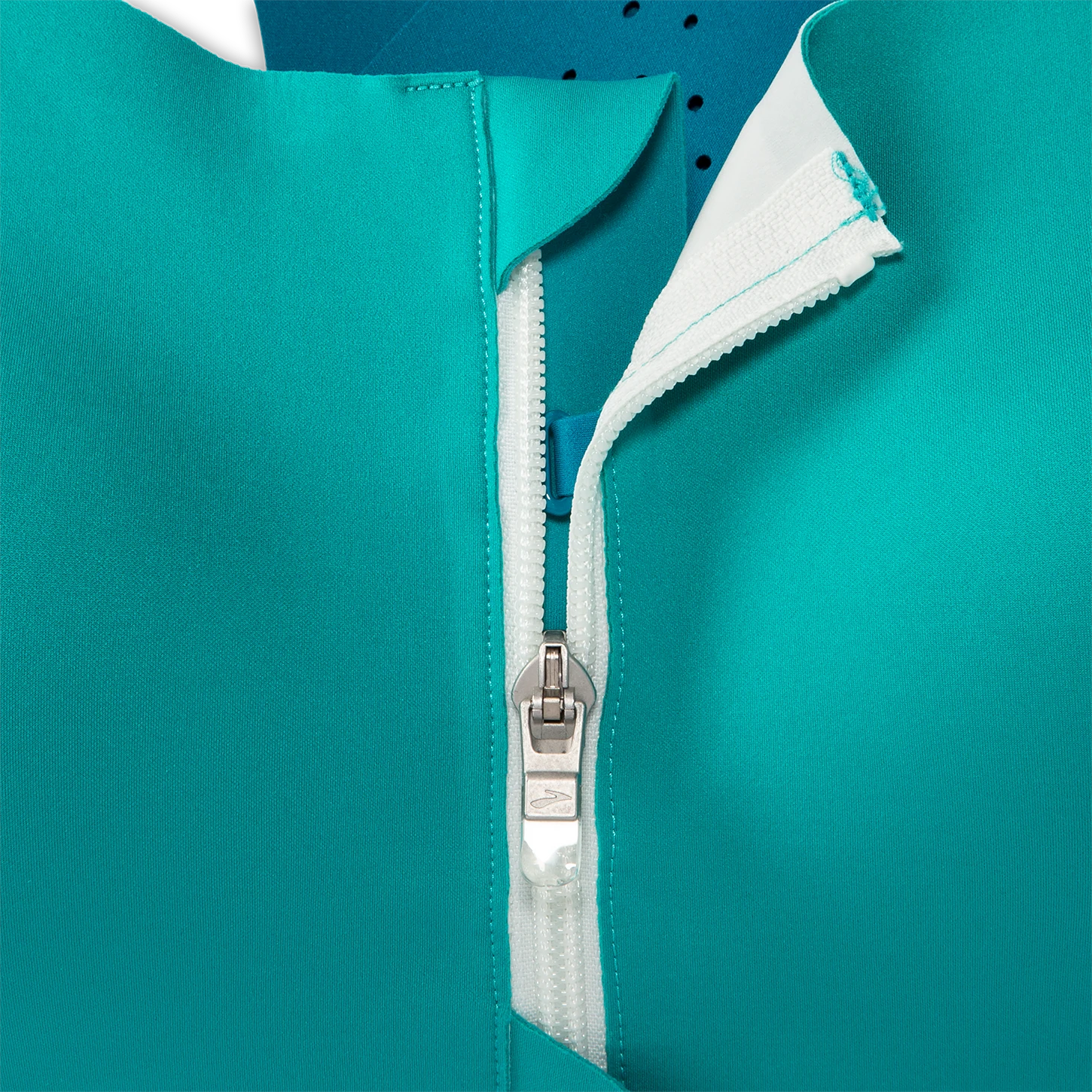 BROOKS Women's Dare Zip Run Bra 2.0 (369 - Nile Green/Lagoon/Light Mint) 6 BROOKS Women's Dare Zip Run Bra 2.0 (369 - Nile Green/Lagoon/Light Mint) - Image 4