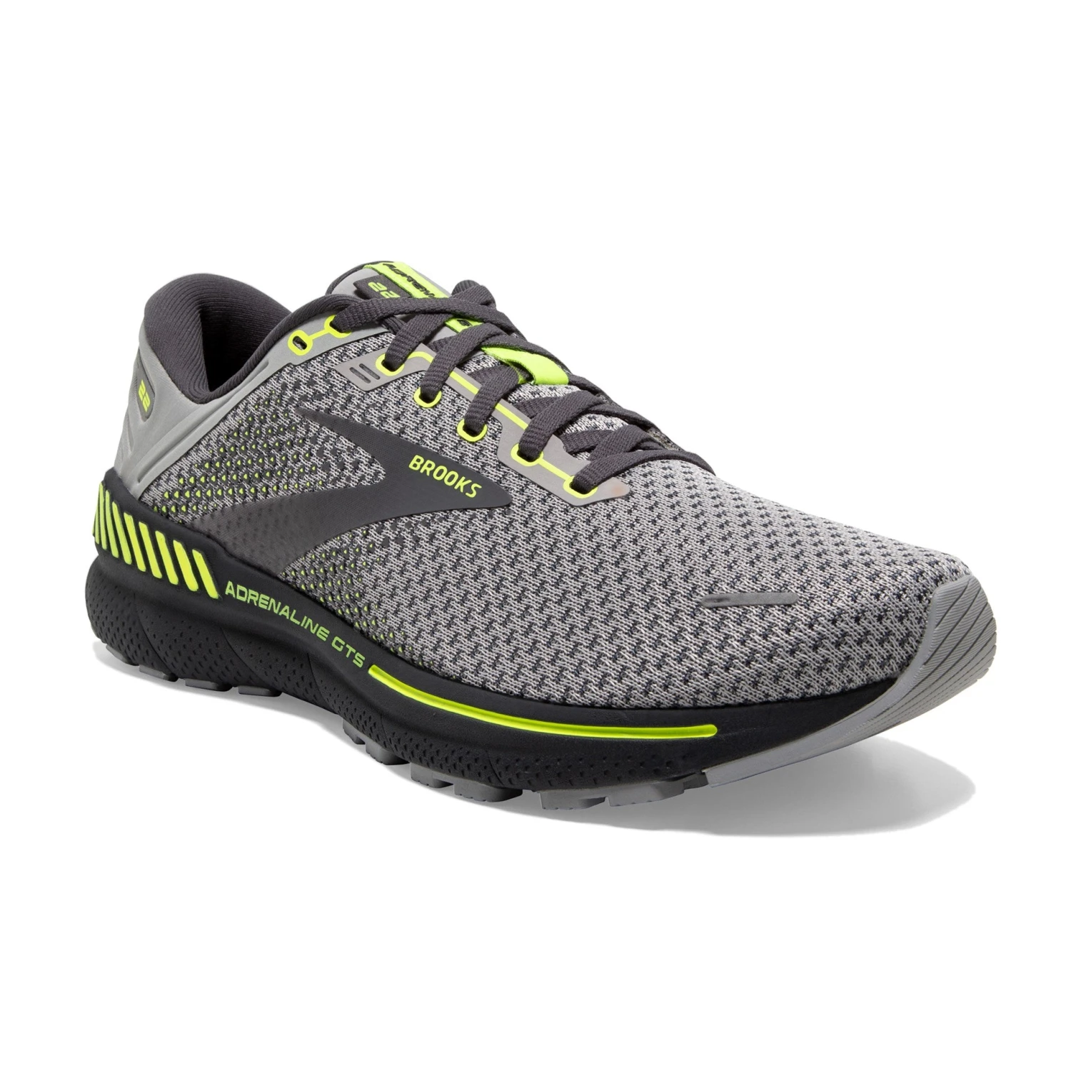 BROOKS Men's Adrenaline GTS 22 (068 -Grey/Pearl/Nightlife) 5 BROOKS Men's Adrenaline GTS 22 (068 -Grey/Pearl/Nightlife) - Image 3