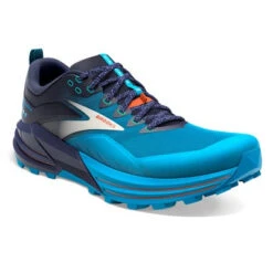 BROOKS Men's Cascadia 16 (490- Peacoat/Atomic Blue/Rooibos) -Brooks brooks 110376490 a